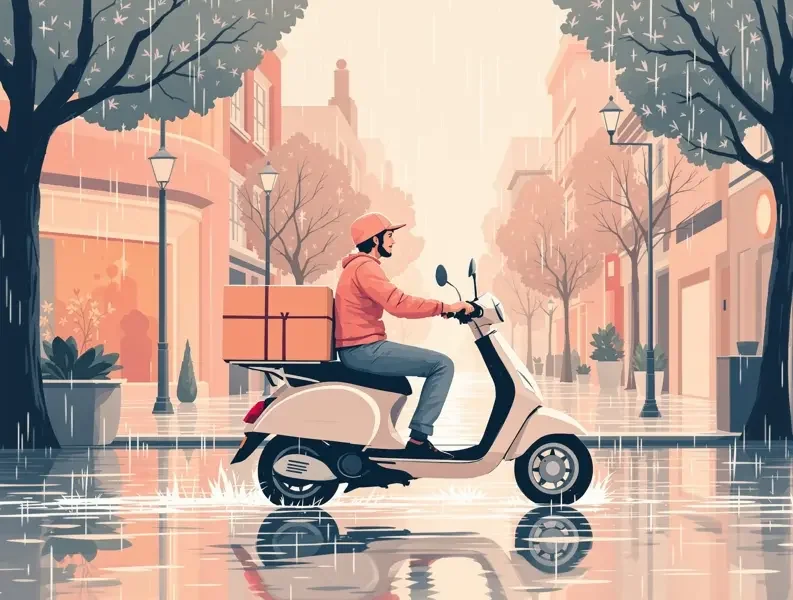 城市暴雨内涝,外卖小哥蹚水送餐获网友点赞 - 五一吃瓜网页版 城市暴雨内涝,外卖小哥蹚水送餐获网友点赞